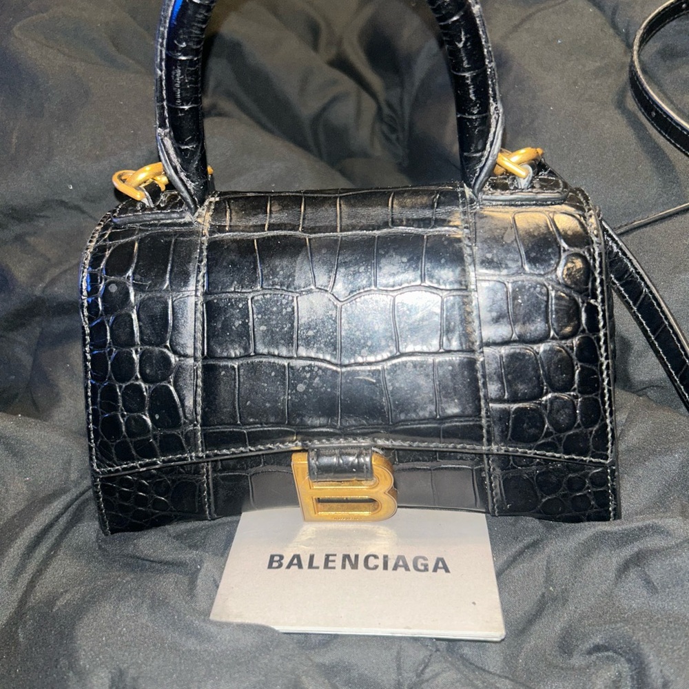 Balenciaga Black Mini Bag with Gold Hardware